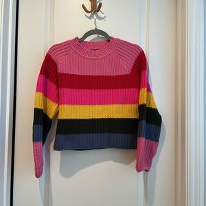 Striped cropped sweater - size XS